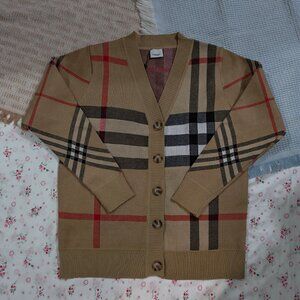Burberry Classic Check Knit Cardigan